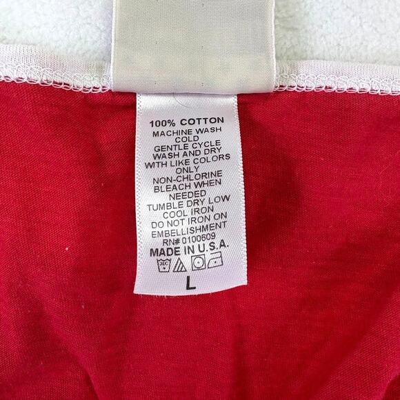 Junk Food NFL Kansas City Chiefs Vintage Inspired Oversized Red Tank Top Size L - Picture 10 of 10